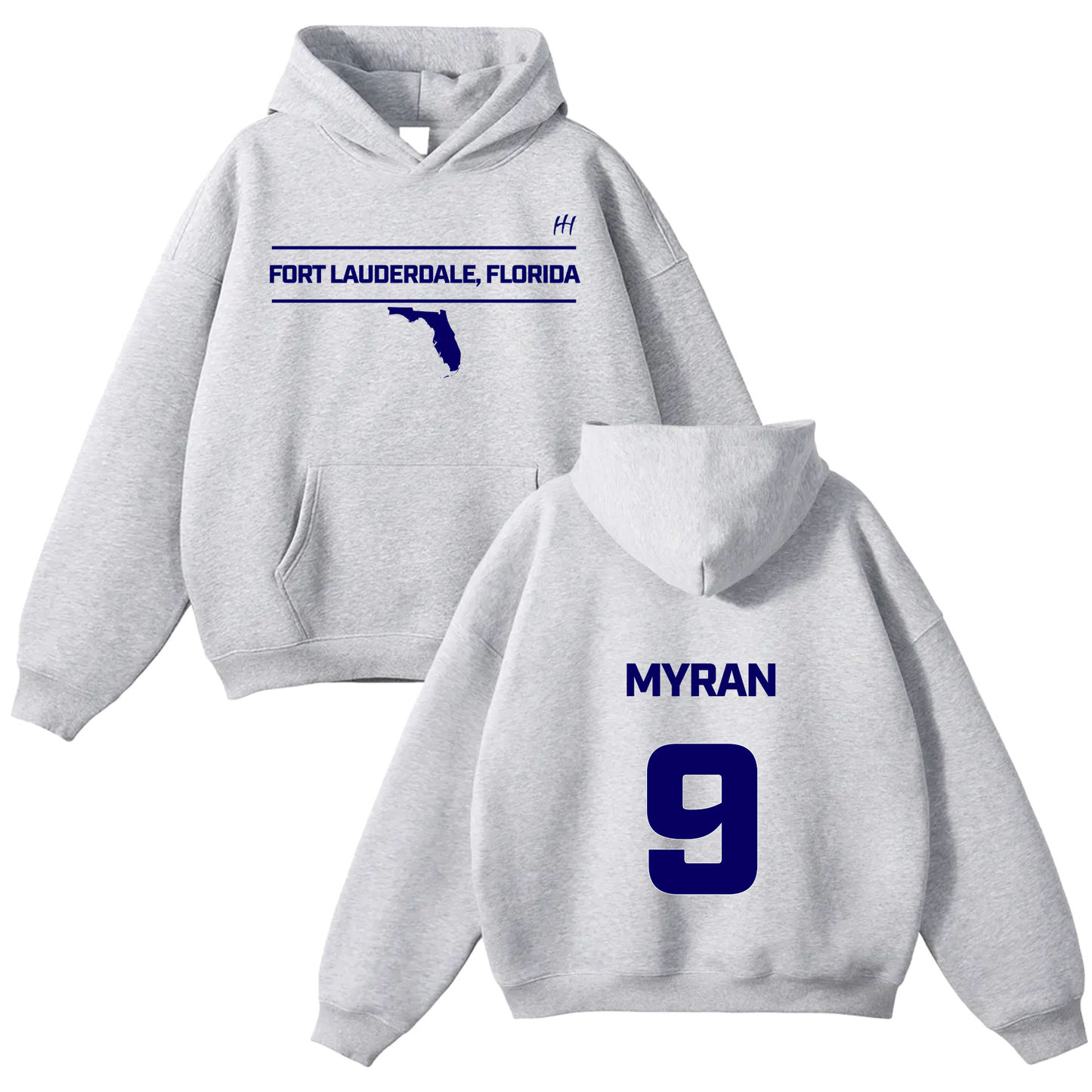 Myran Marcel Mounds Oversize Fleeced Hoodie