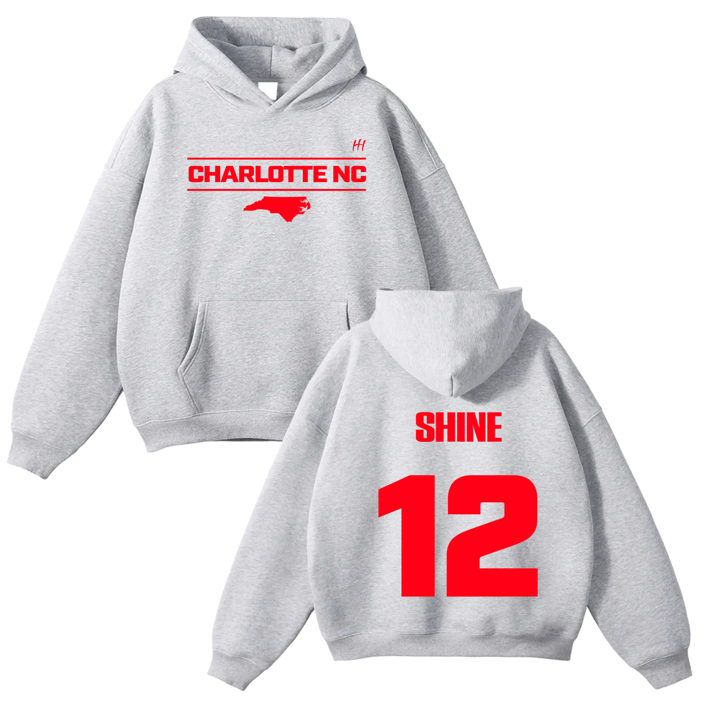 Shine Rickenbacker Oversize Fleeced Hoodie