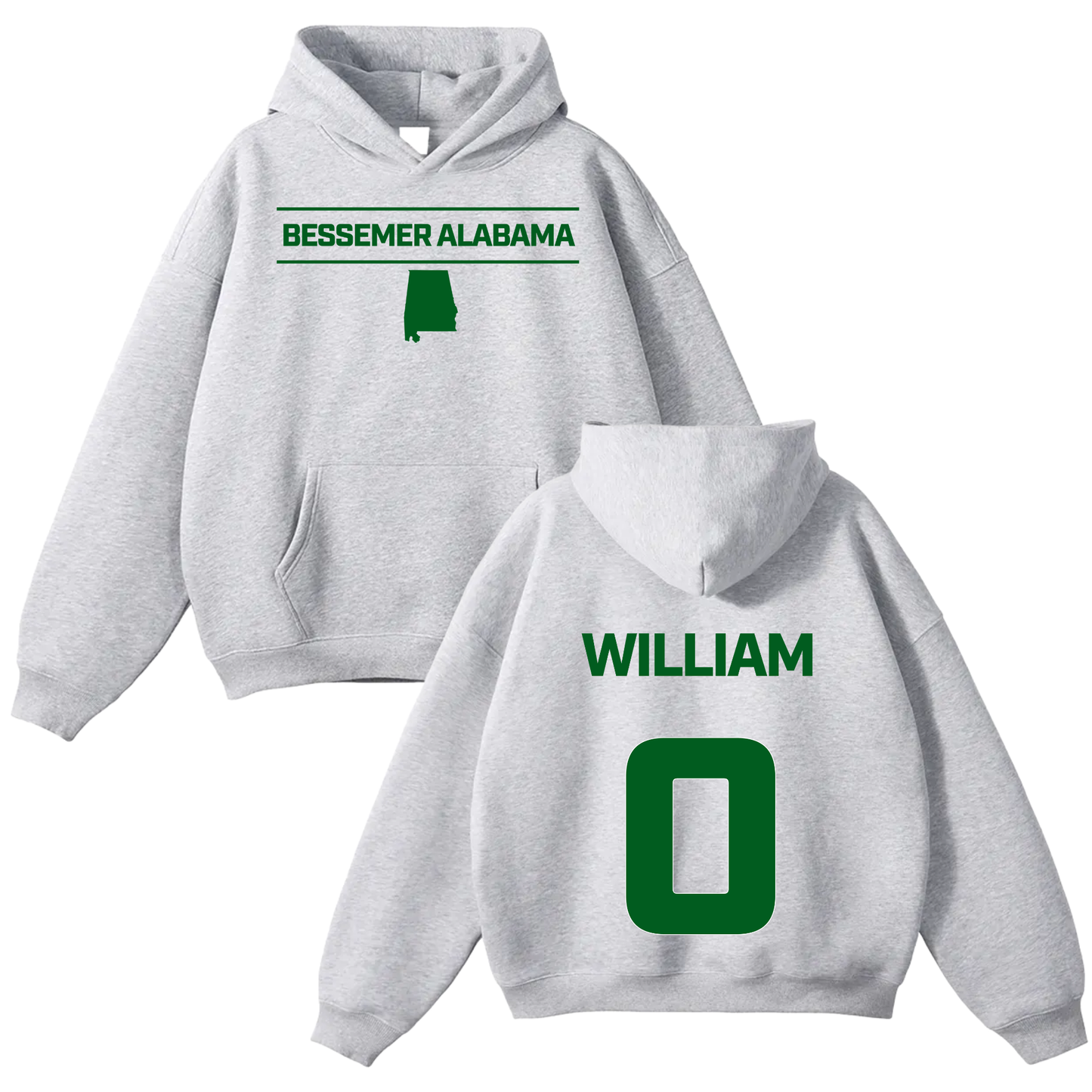 William Fortune Oversize Fleeced Hoodie