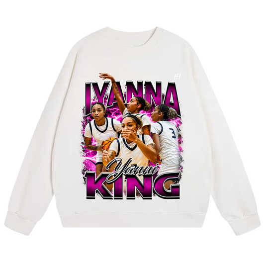 Iyanna king Heavyweight Crewneck Sweatshirt