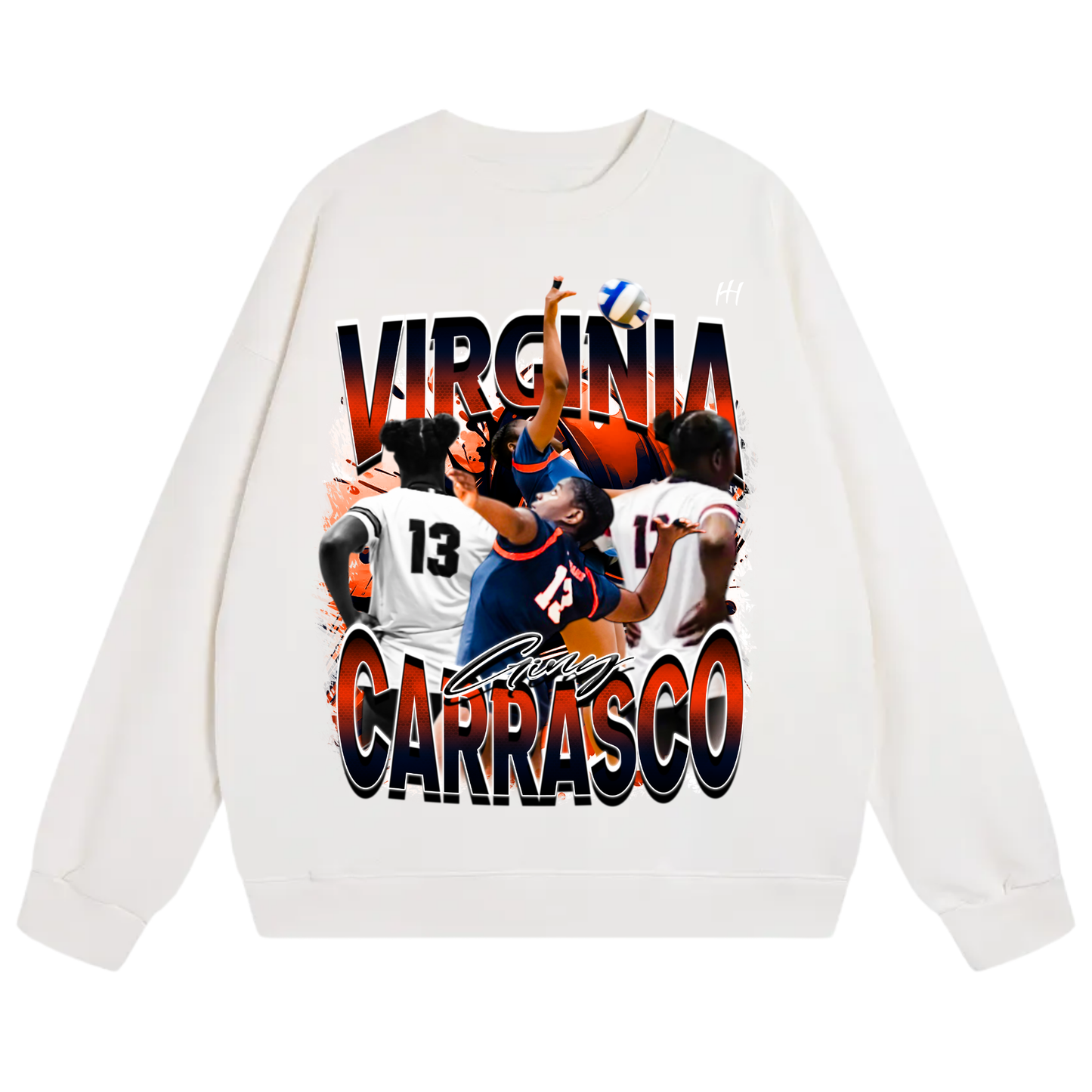 Virginia Carrasco Contreras Heavyweight Crewneck Sweatshirt