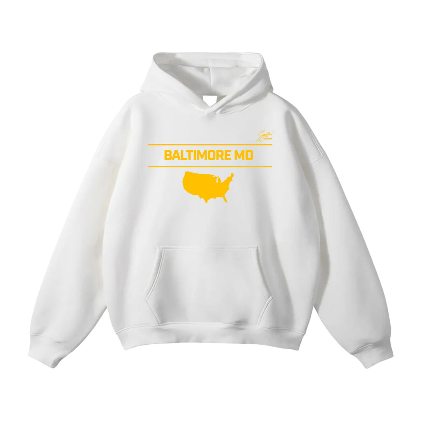Elijah Hall Oversize Fleeced Hoodie