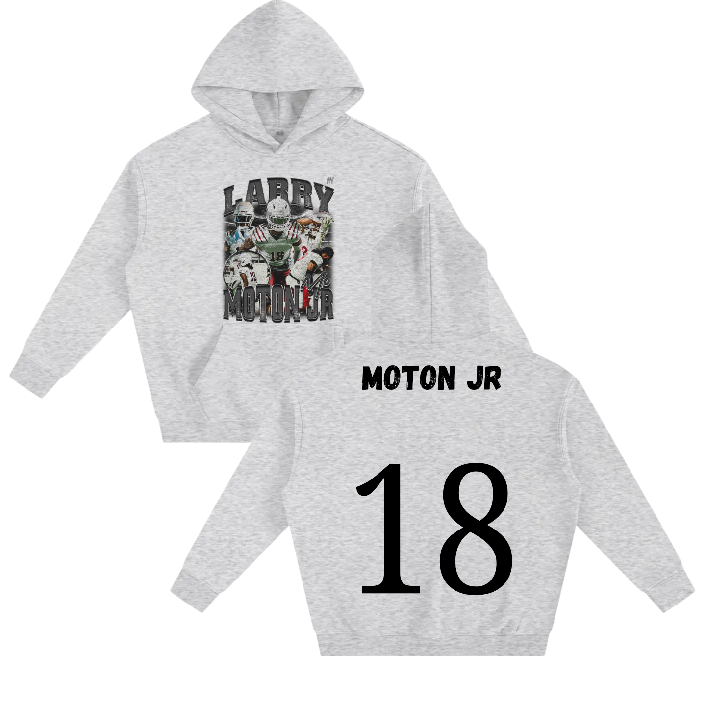 Larry Moton Jr Oversize Fleeced Hoodie