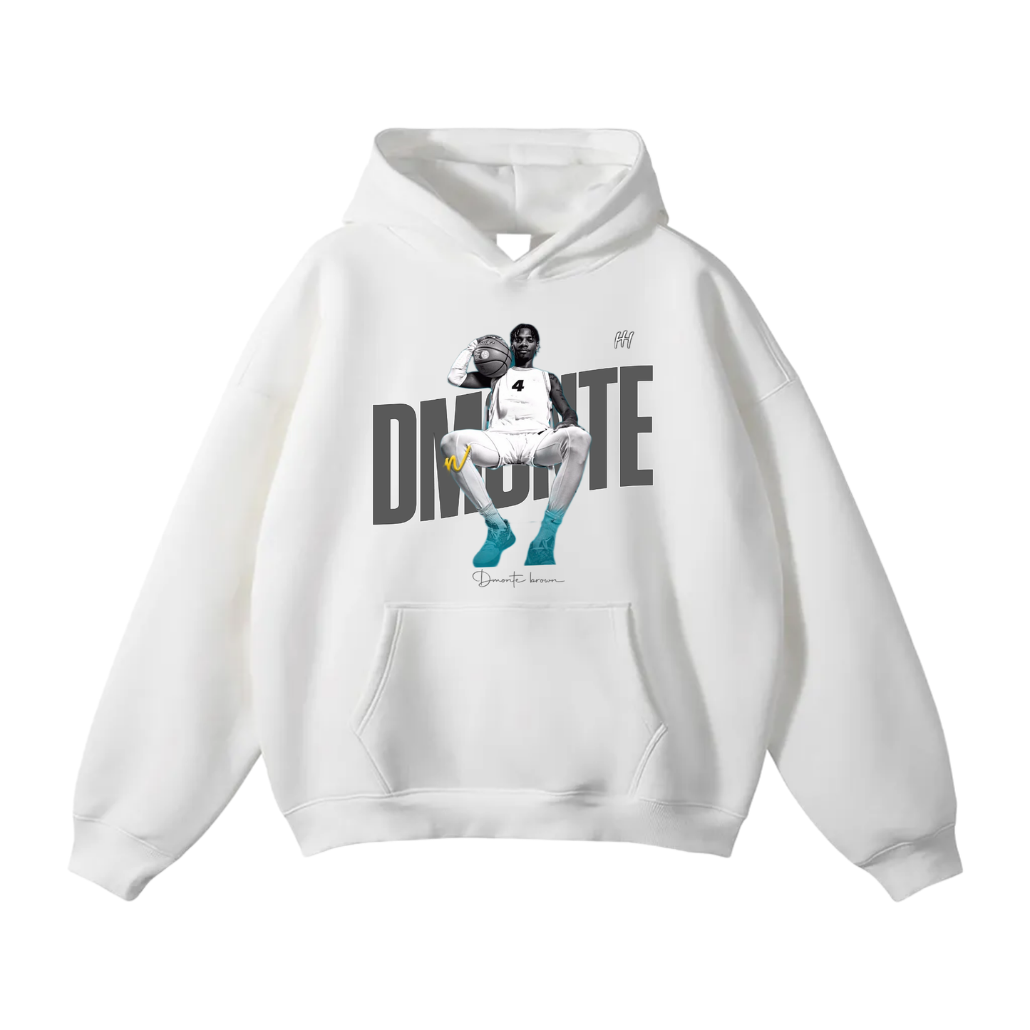 Dmonte Brown Oversize Fleeced Hoodie