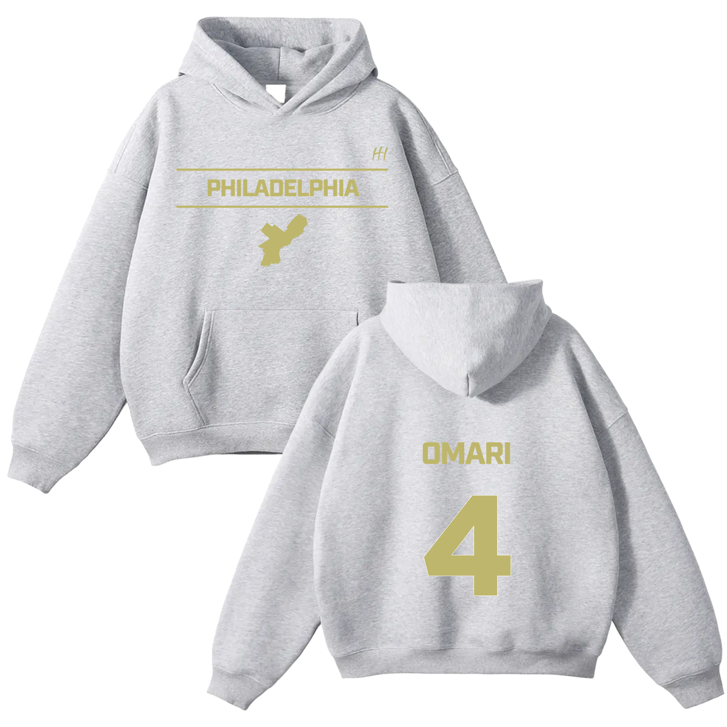 Omari Bing Oversize Fleeced Hoodie