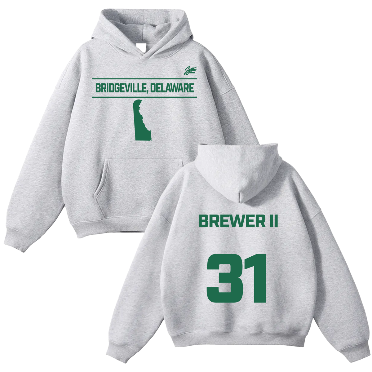 Michael Brewer II Oversize Fleeced Hoodie