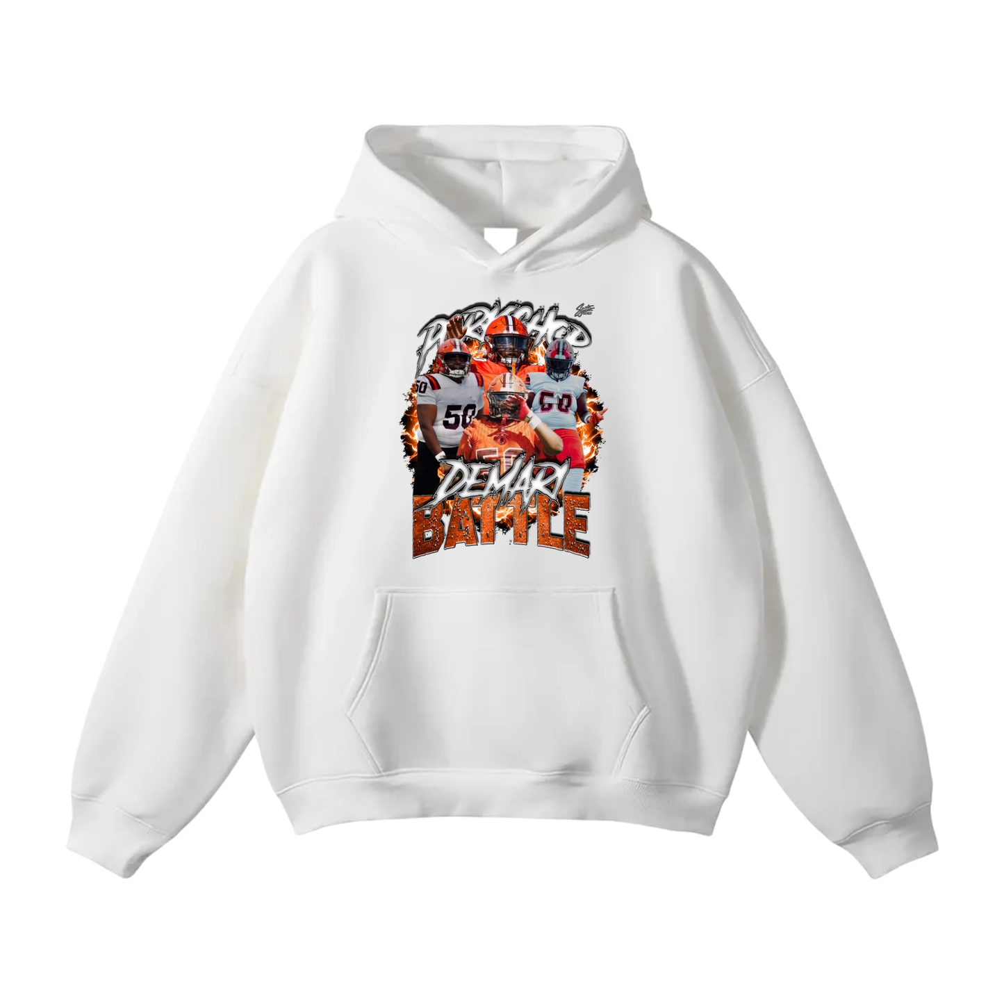 DeMari Battle Oversize Fleeced Hoodie