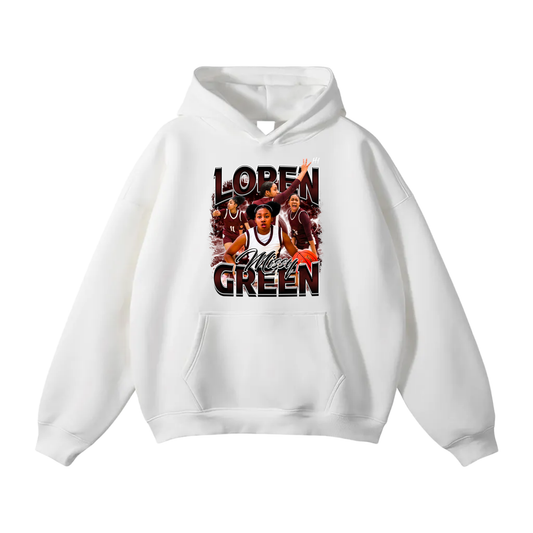 Loren Green Oversize Fleeced Hoodie