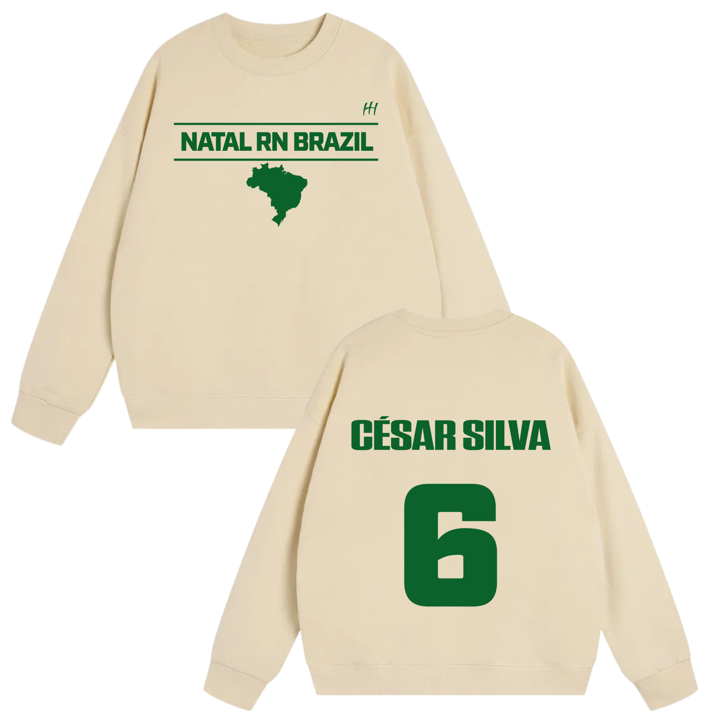 César Augusto Oliveira da Silva Heavyweight Crewneck Sweatshirt