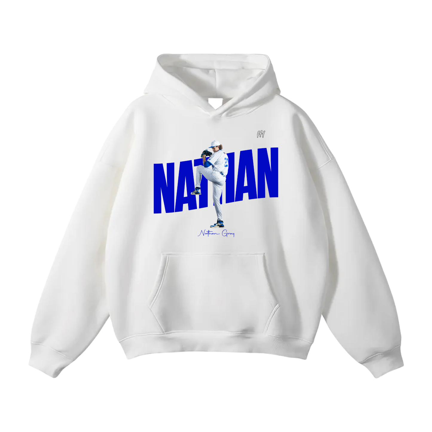 Nathan Gray Oversize Fleeced Hoodie