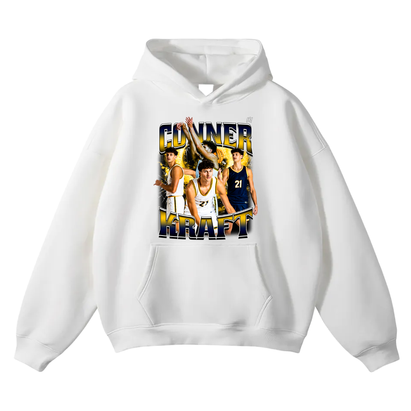 Conner Kraft Oversize Fleeced Hoodie