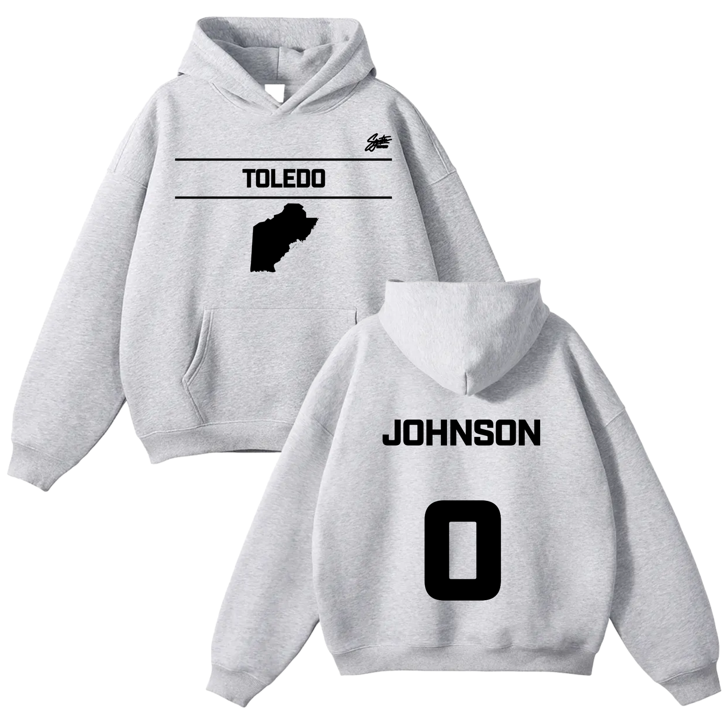 Dereon Johnson Oversize Fleeced Hoodie