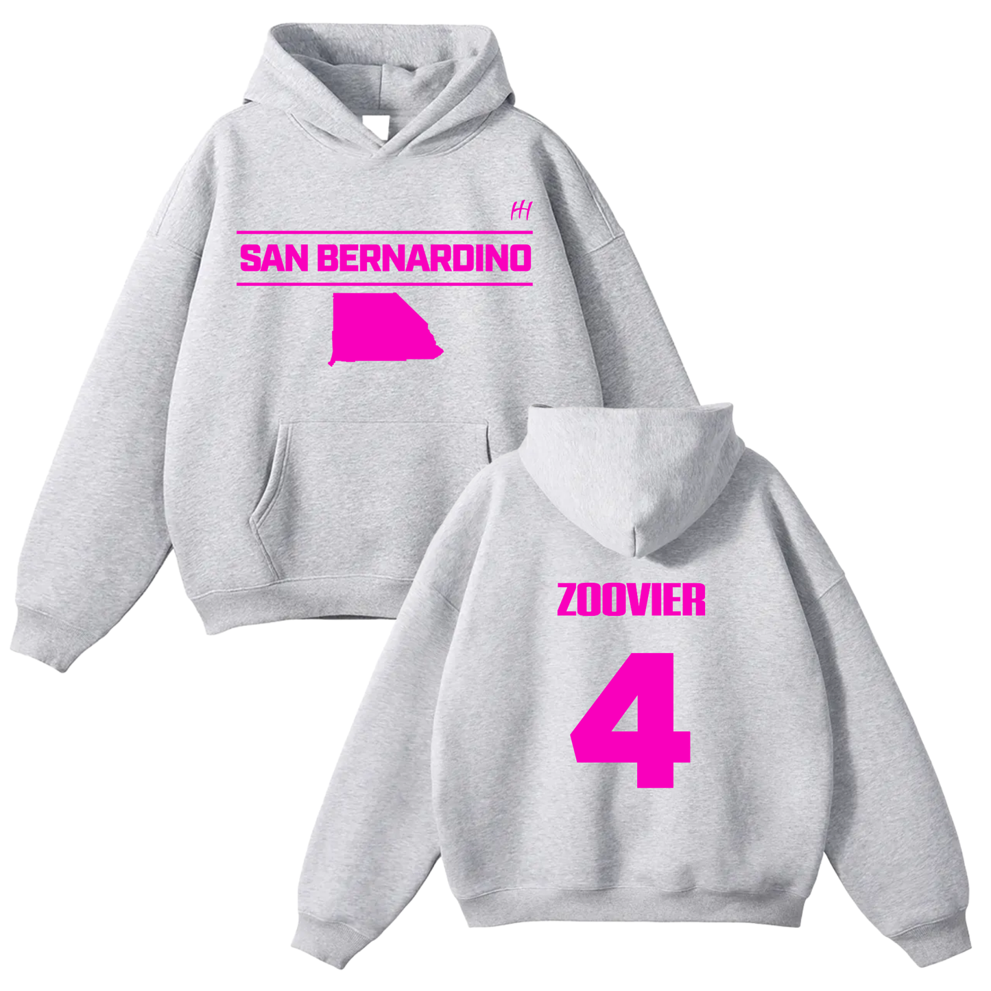 Spivey Word Oversize Fleeced Hoodie