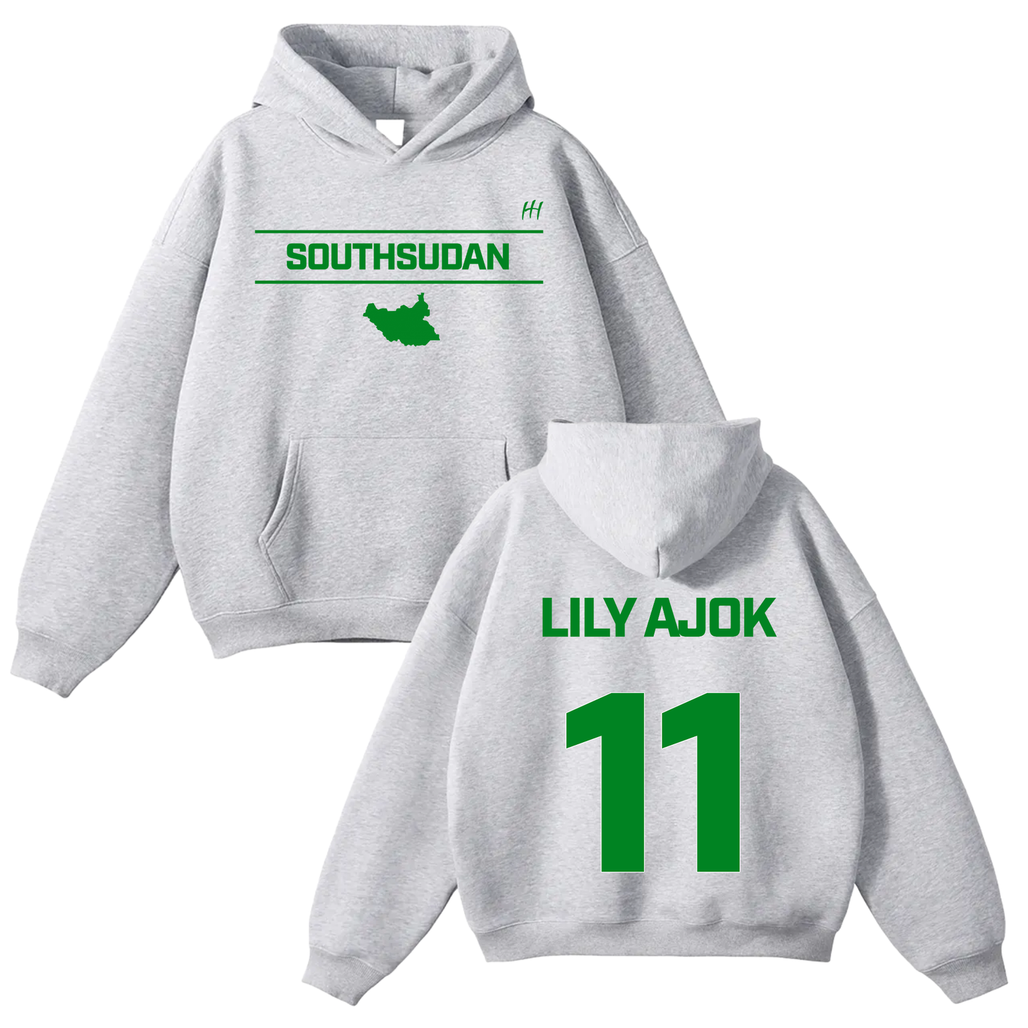 Lily Ajok Deng Lual Oversize Fleeced Hoodie