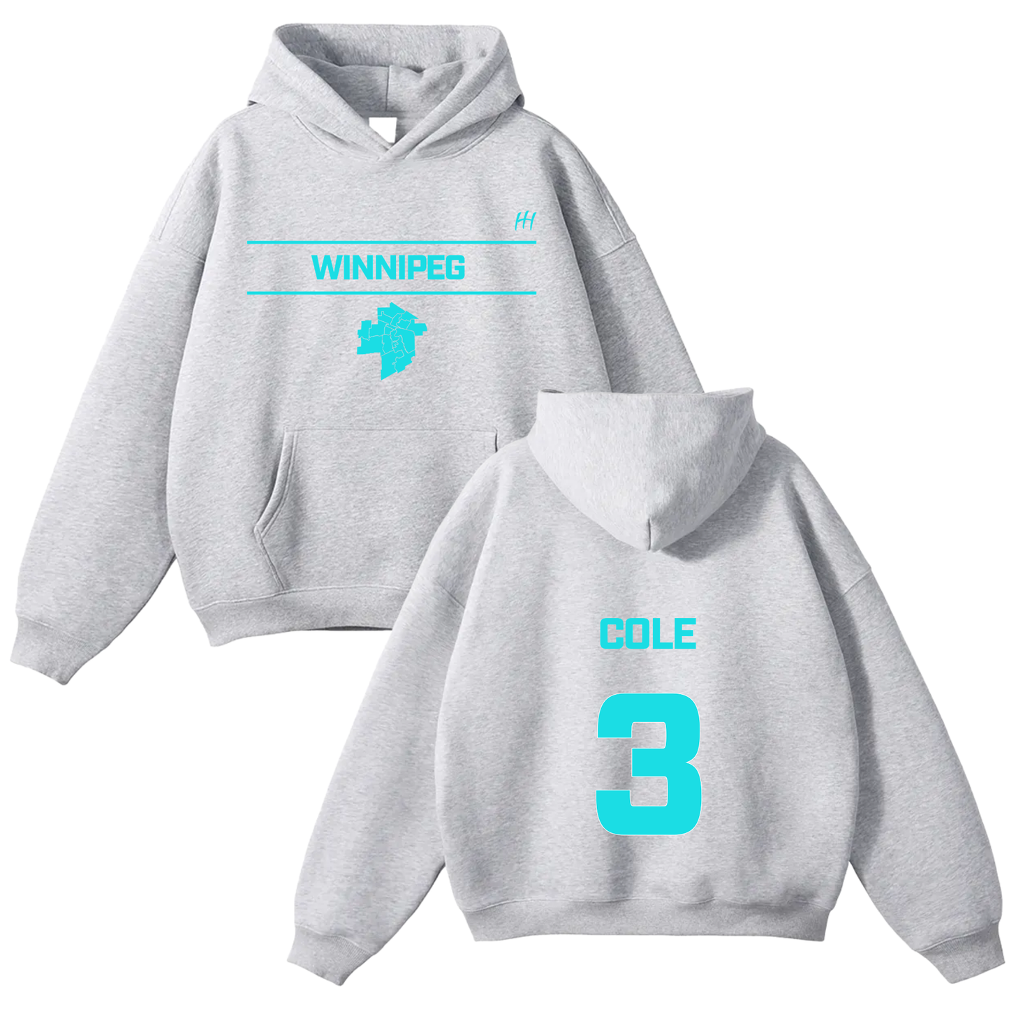 Cole Arrow Oversize Fleeced Hoodie