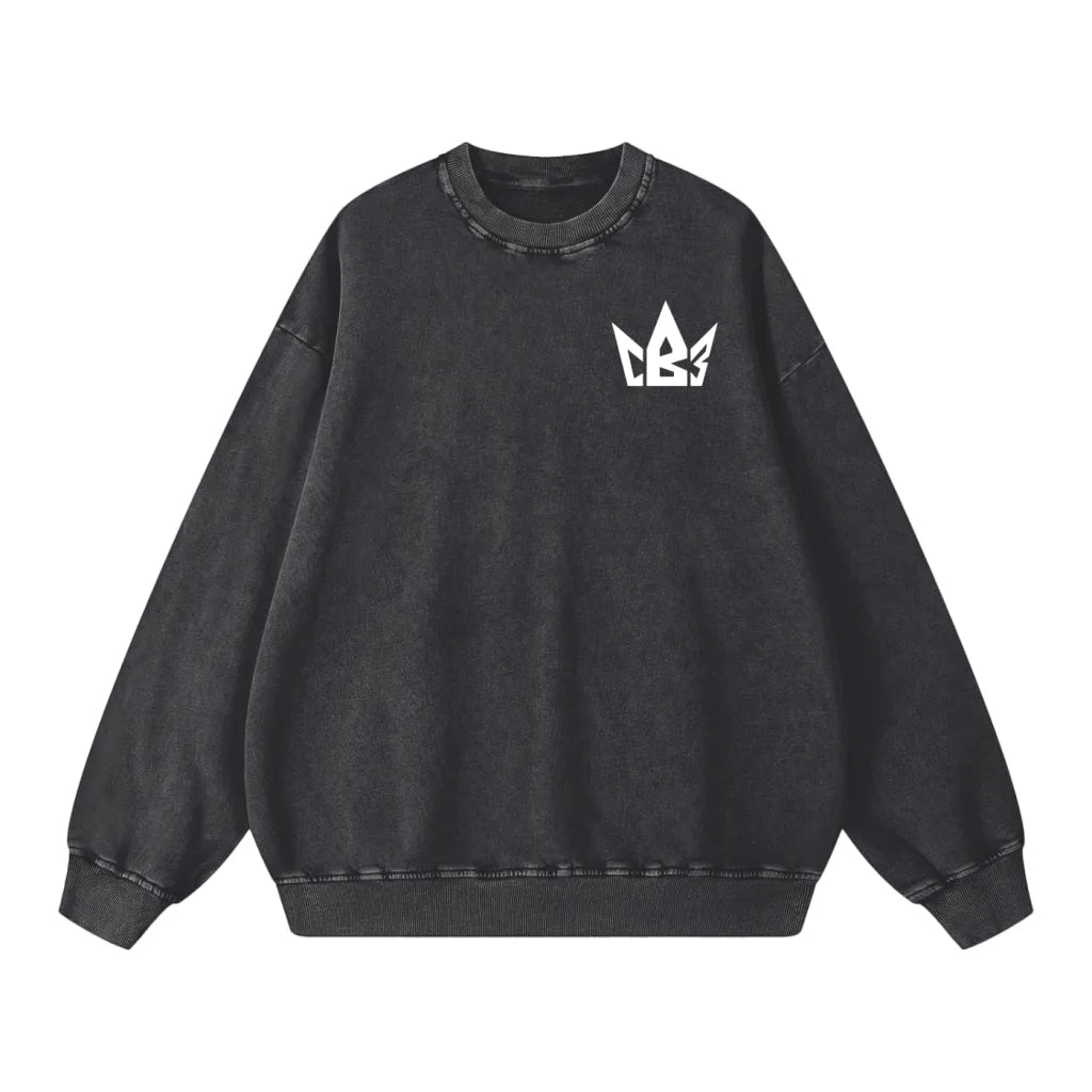 Charles Brooks III Acid Wash Crewneck Sweatshirt
