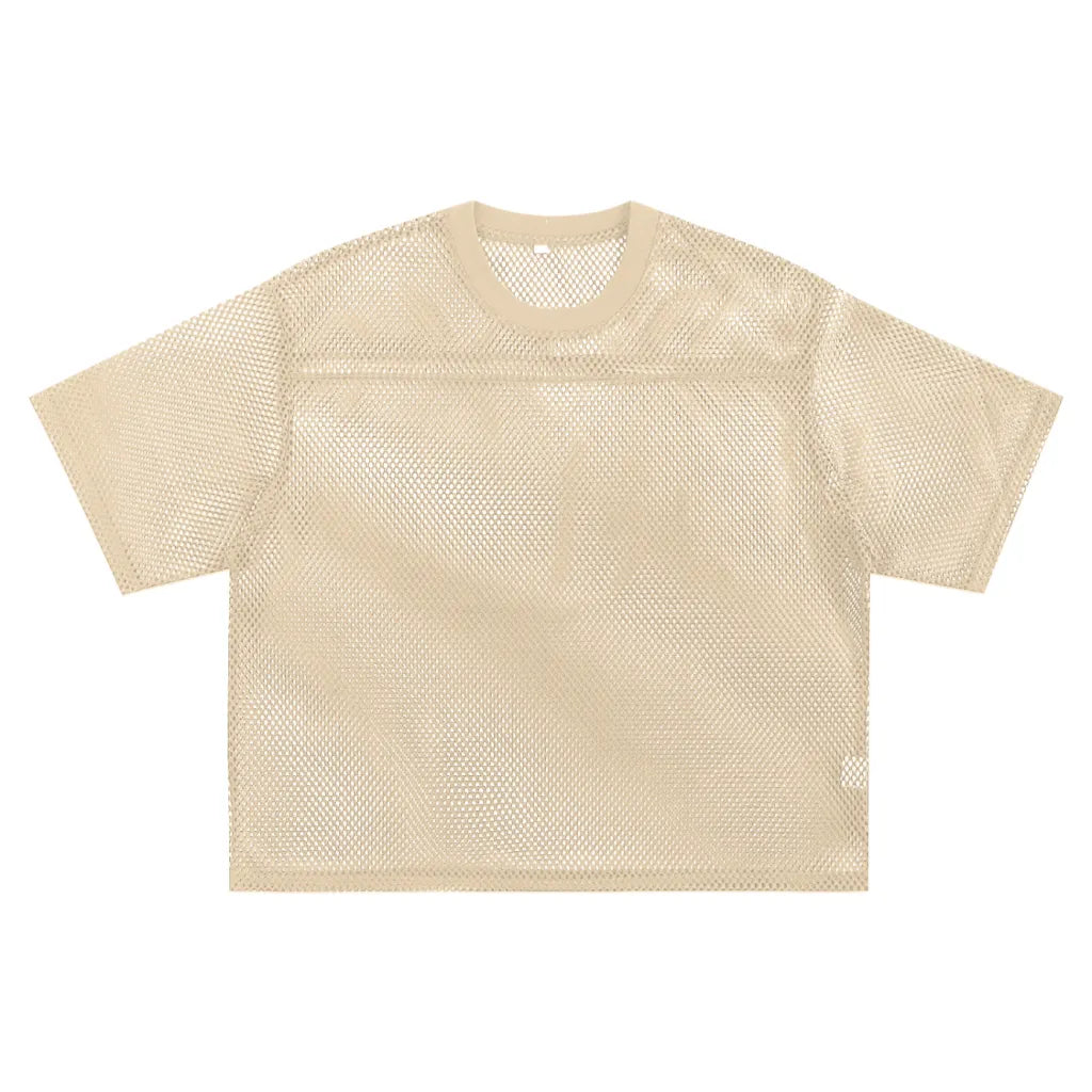 Stiles Mitchell See-Through Boxy Net Tee