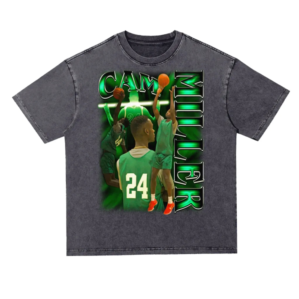 Cam Miller Oversized Acid wash T-shirt-