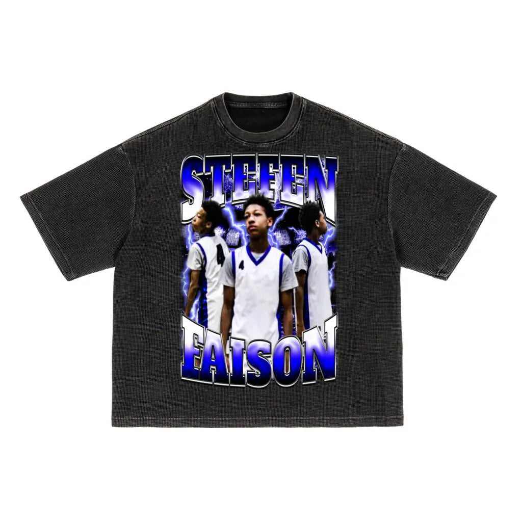Stefen Faison Waffle Boxy Tee