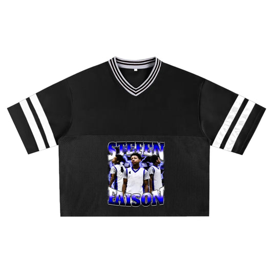 Stefen Faison Taped Mesh Boxy T-Shirt