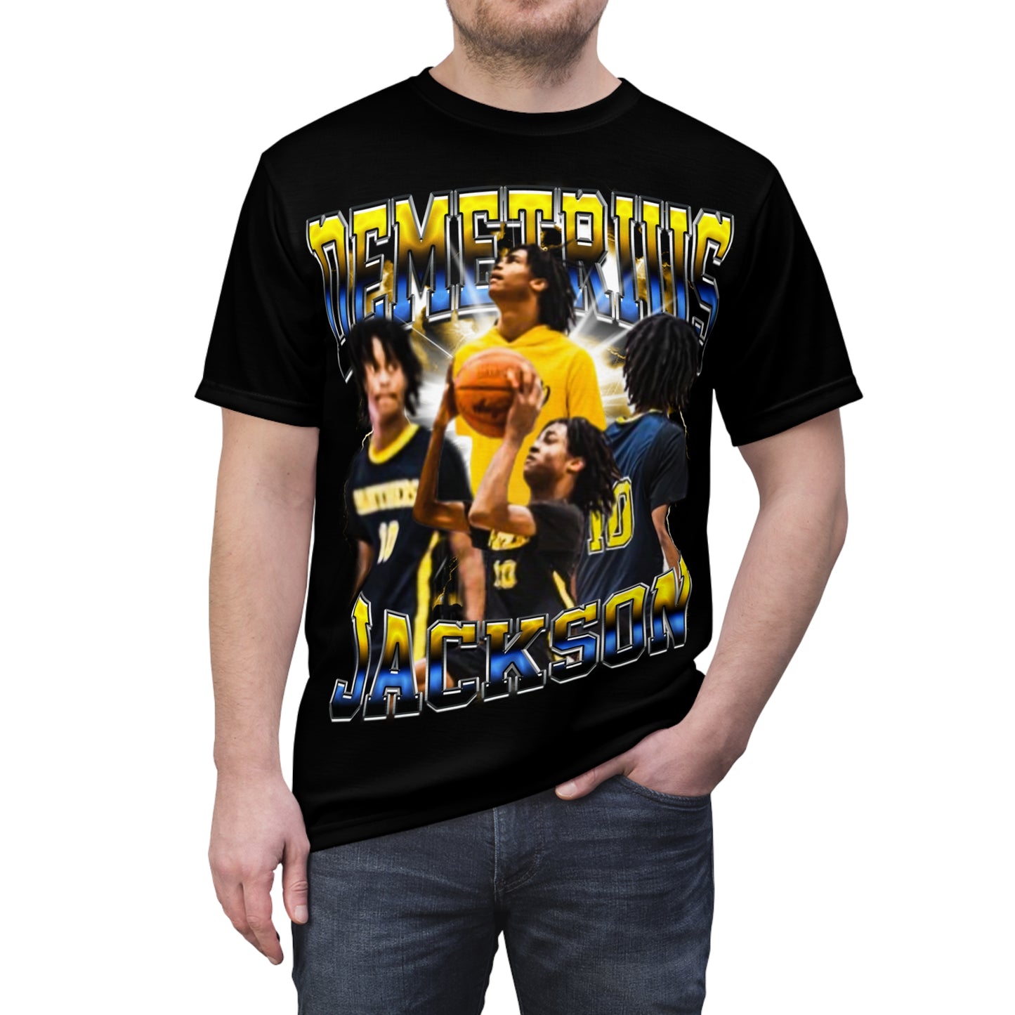 Demetrius Jackson Vintage Full Print Tee