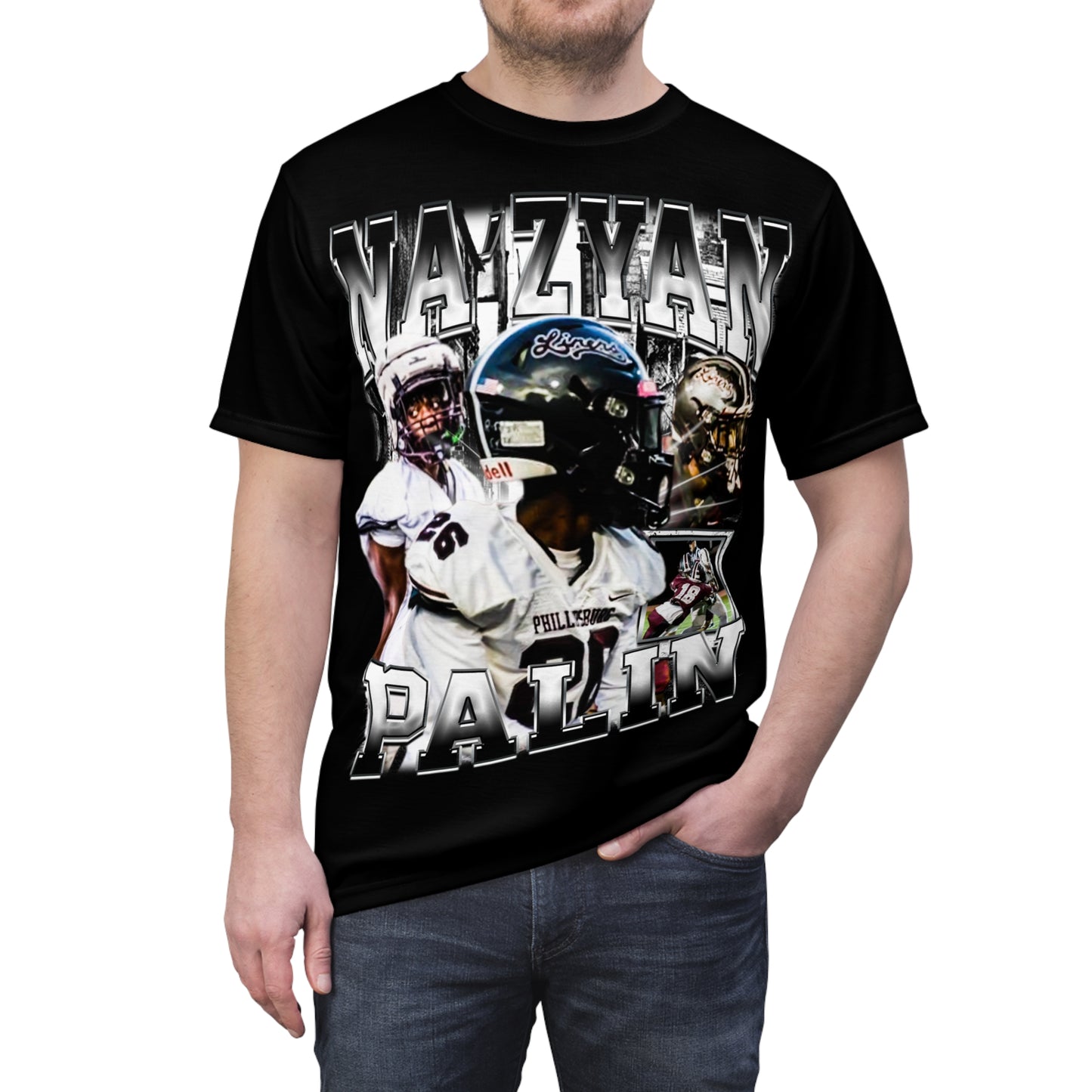 Na'zyan Palin Vintage Full Print Tee