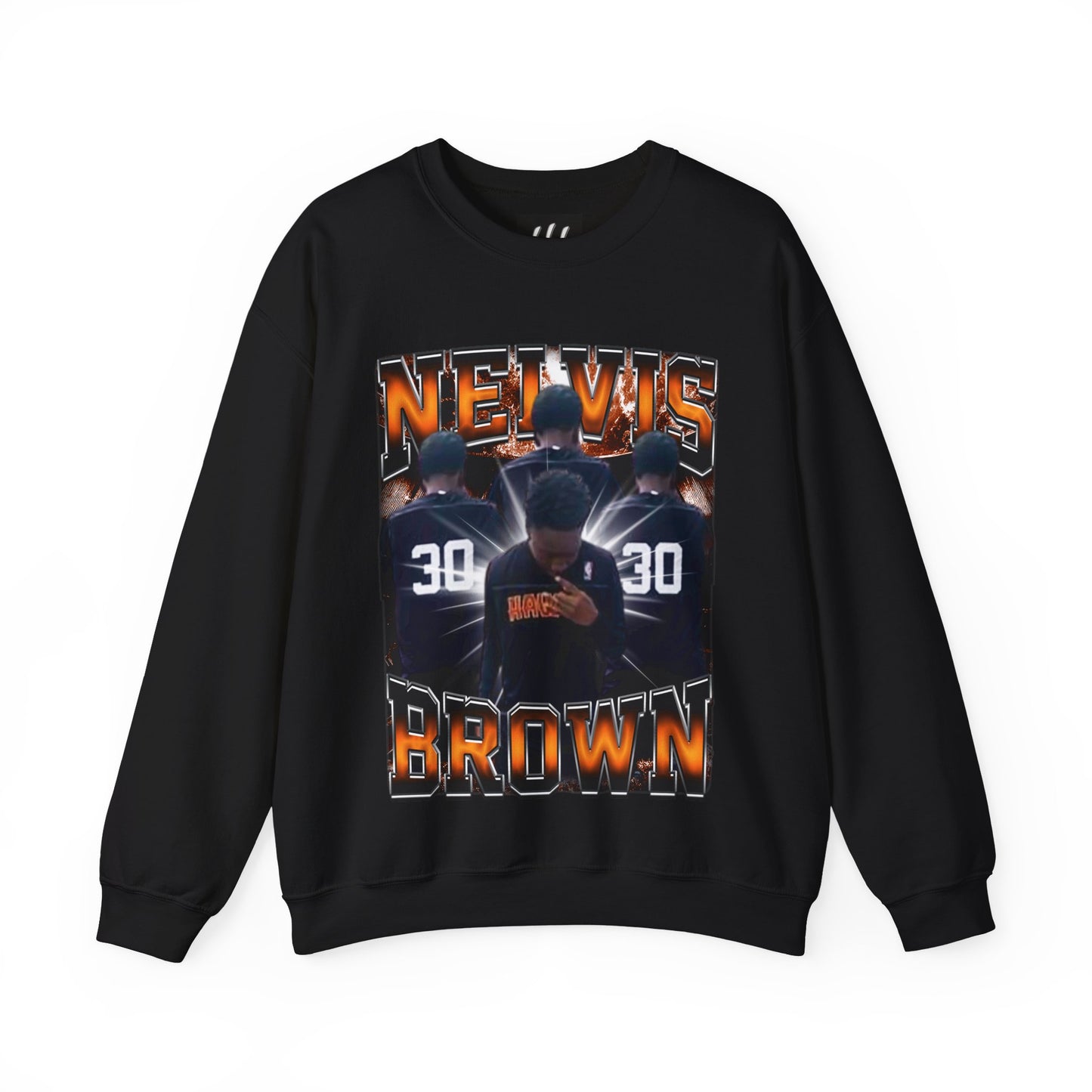 Nelvis Brown Crewneck Sweatshirt