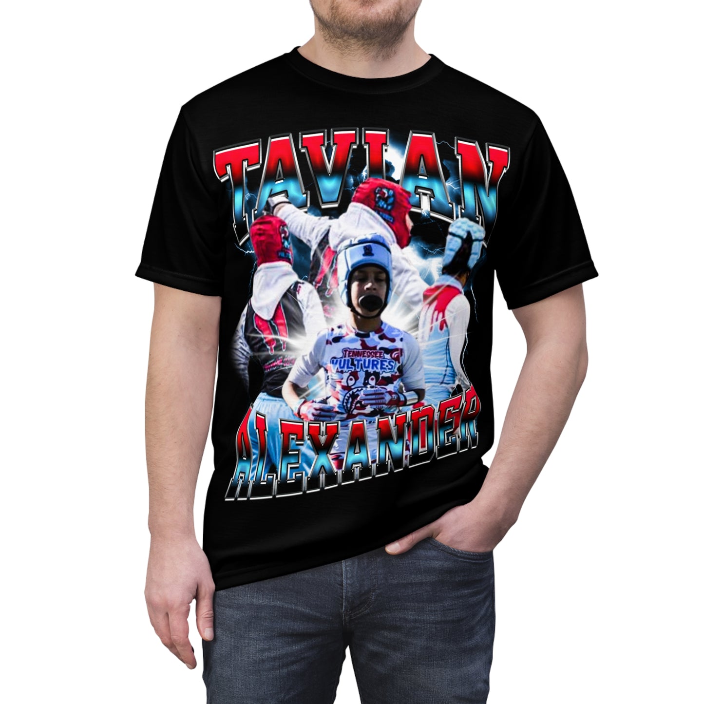 Tavian Alexander Vintage Full Print Tee