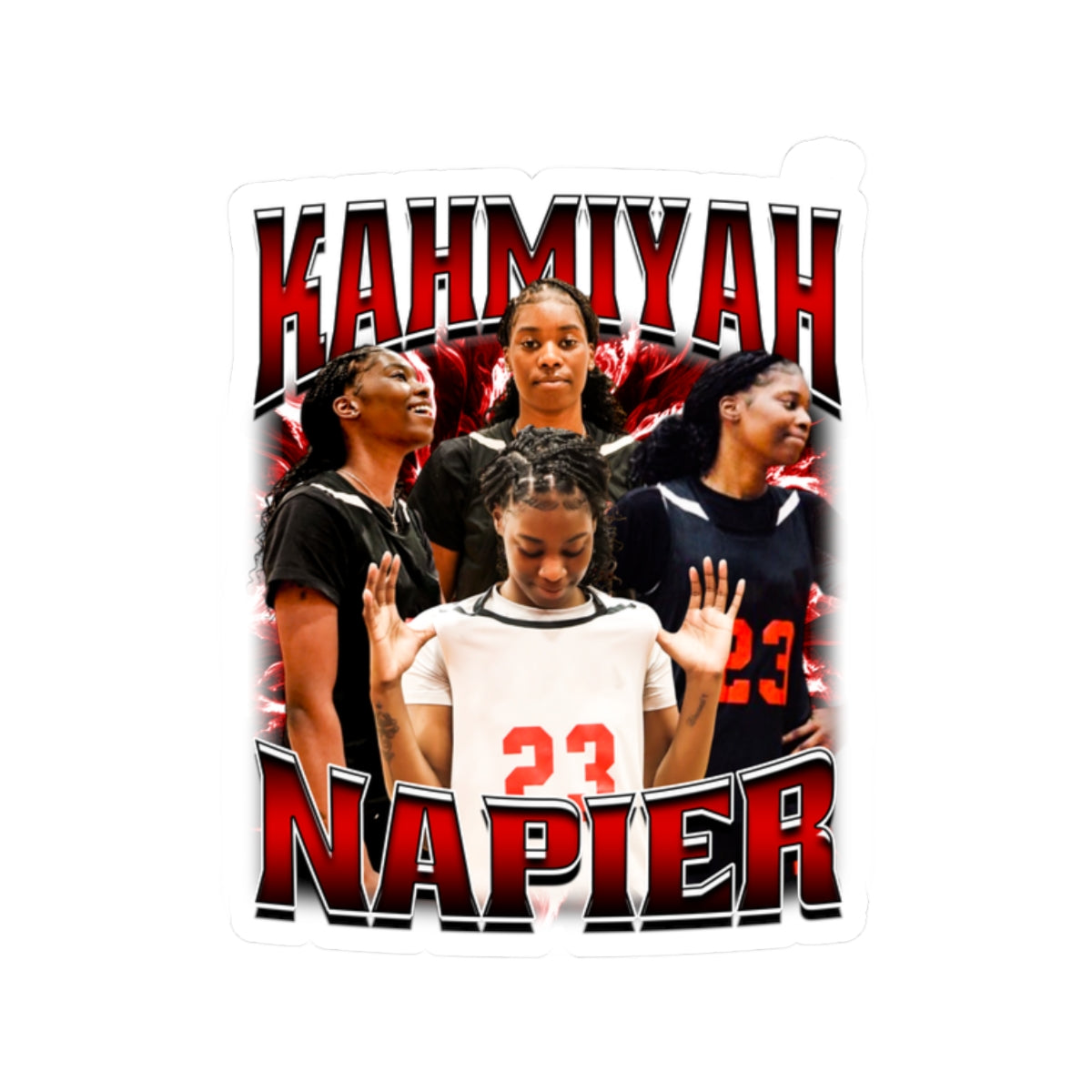 Kahmiyah Napier Kiss-Cut Stickers