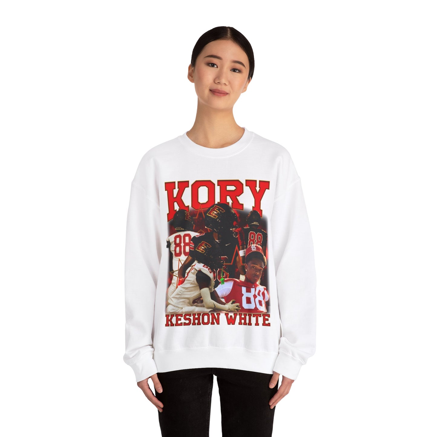 Kory Keshon White Crewneck Sweatshirt