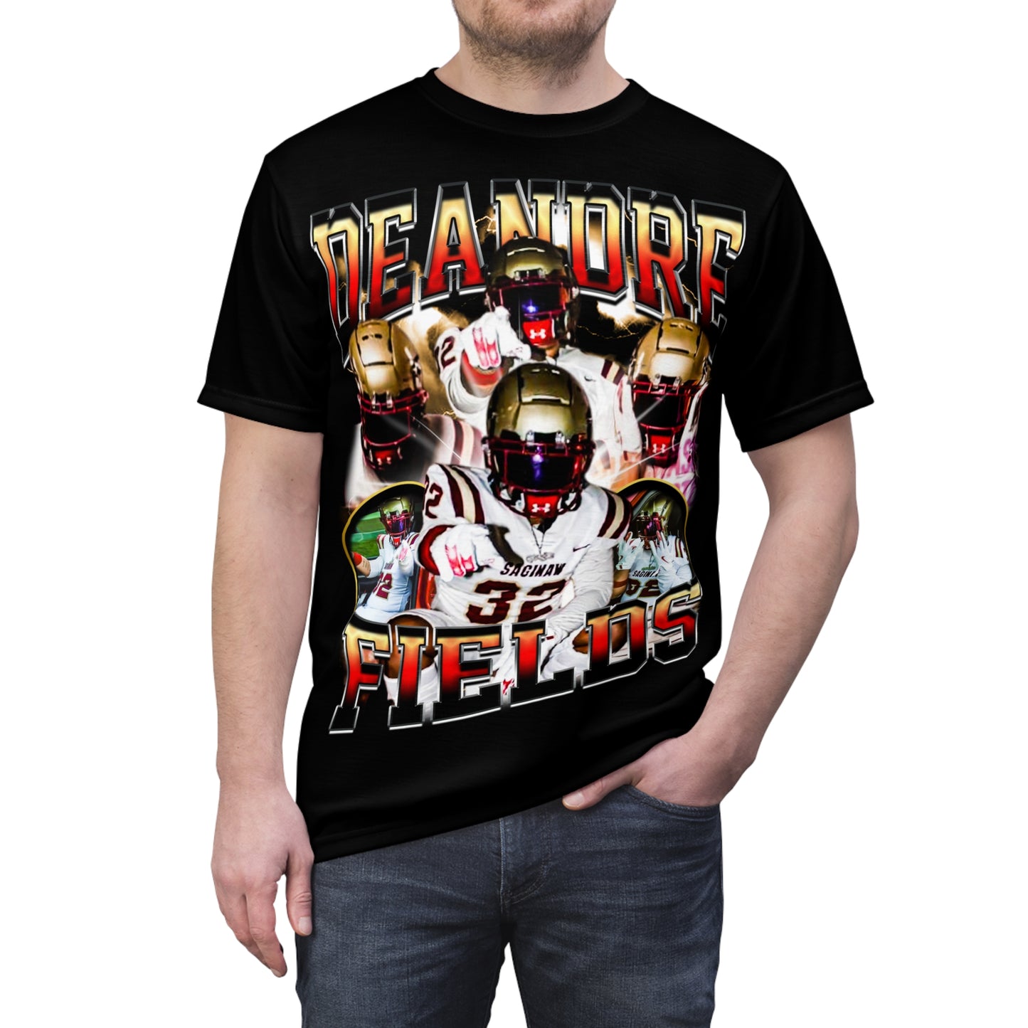 Deandre Fields Vintage Full Print Tee