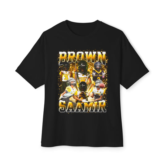 Saamir Brown Oversized Vintage Tee