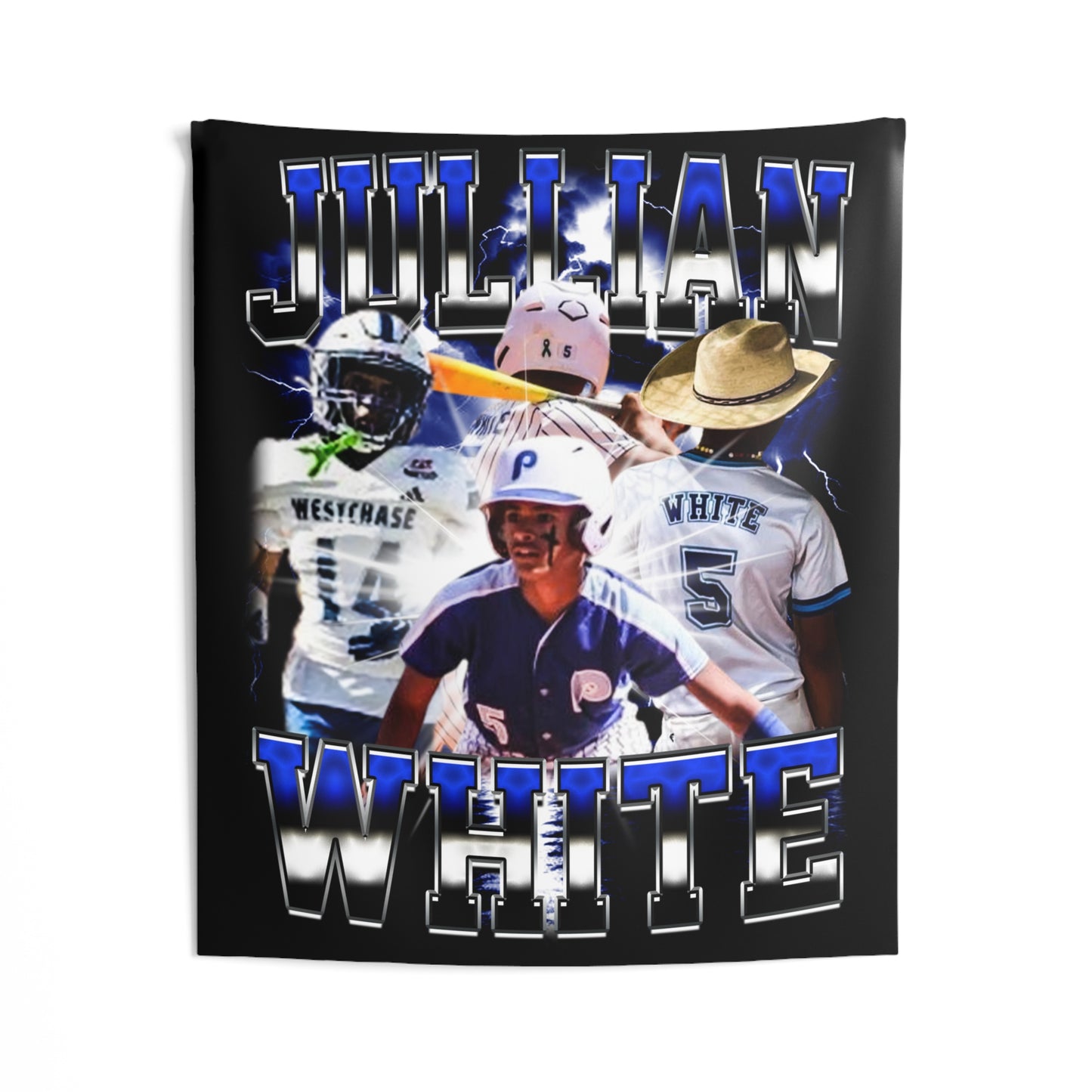 Jullian White Tapestry 50” x 60”