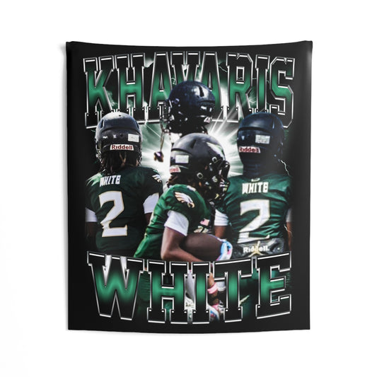 Khavaris White Tapestry 50” x 60”