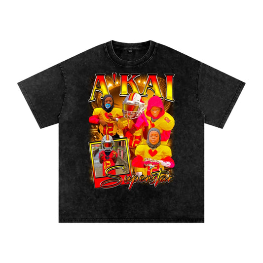 A'kai Oversized Acid wash T-shirt