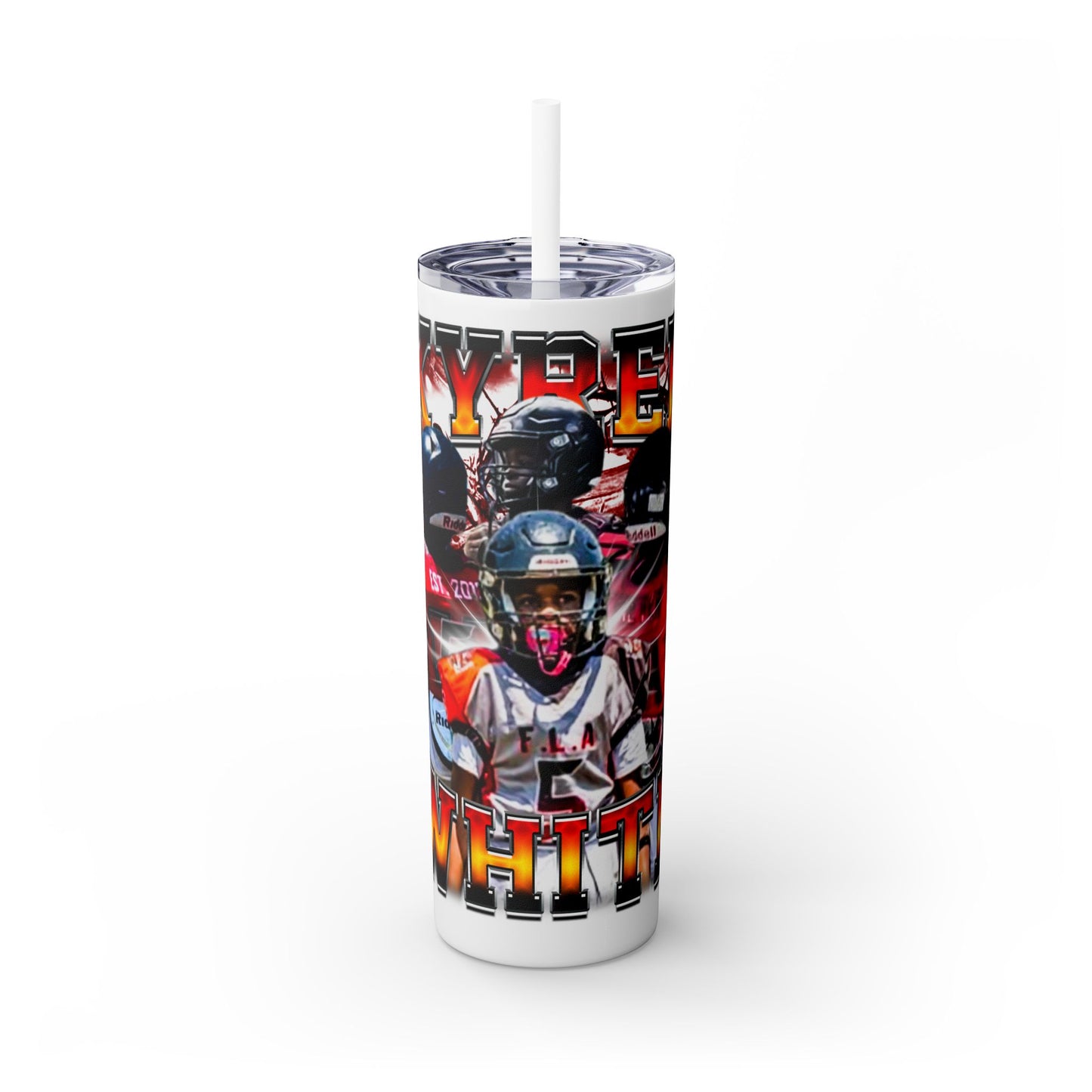 Kyree White Stainless Steal Tumbler