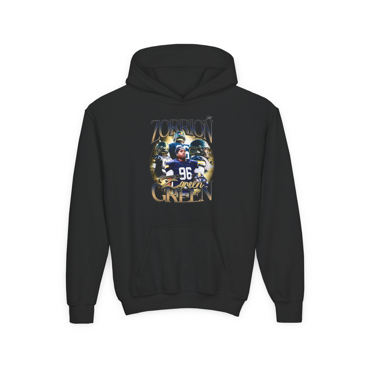 Zorrion Green Youth Hoodie