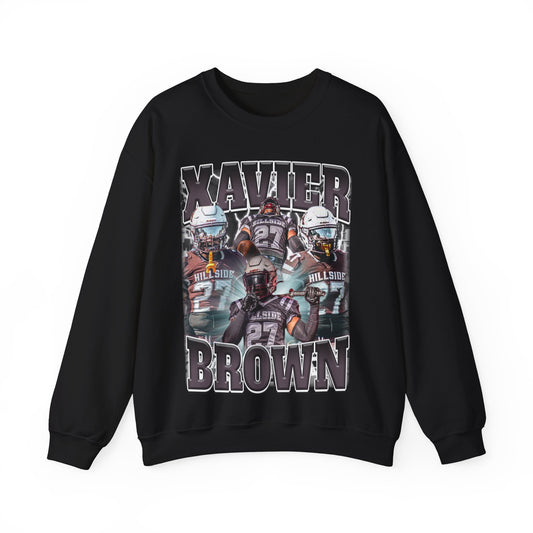 Xavier Brown Crewneck Sweatshirt