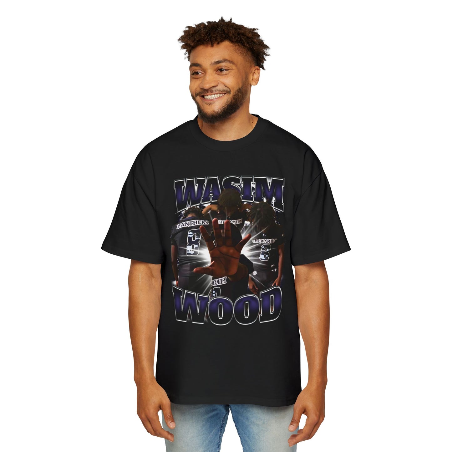Wasim Wood Oversized Retro Tee