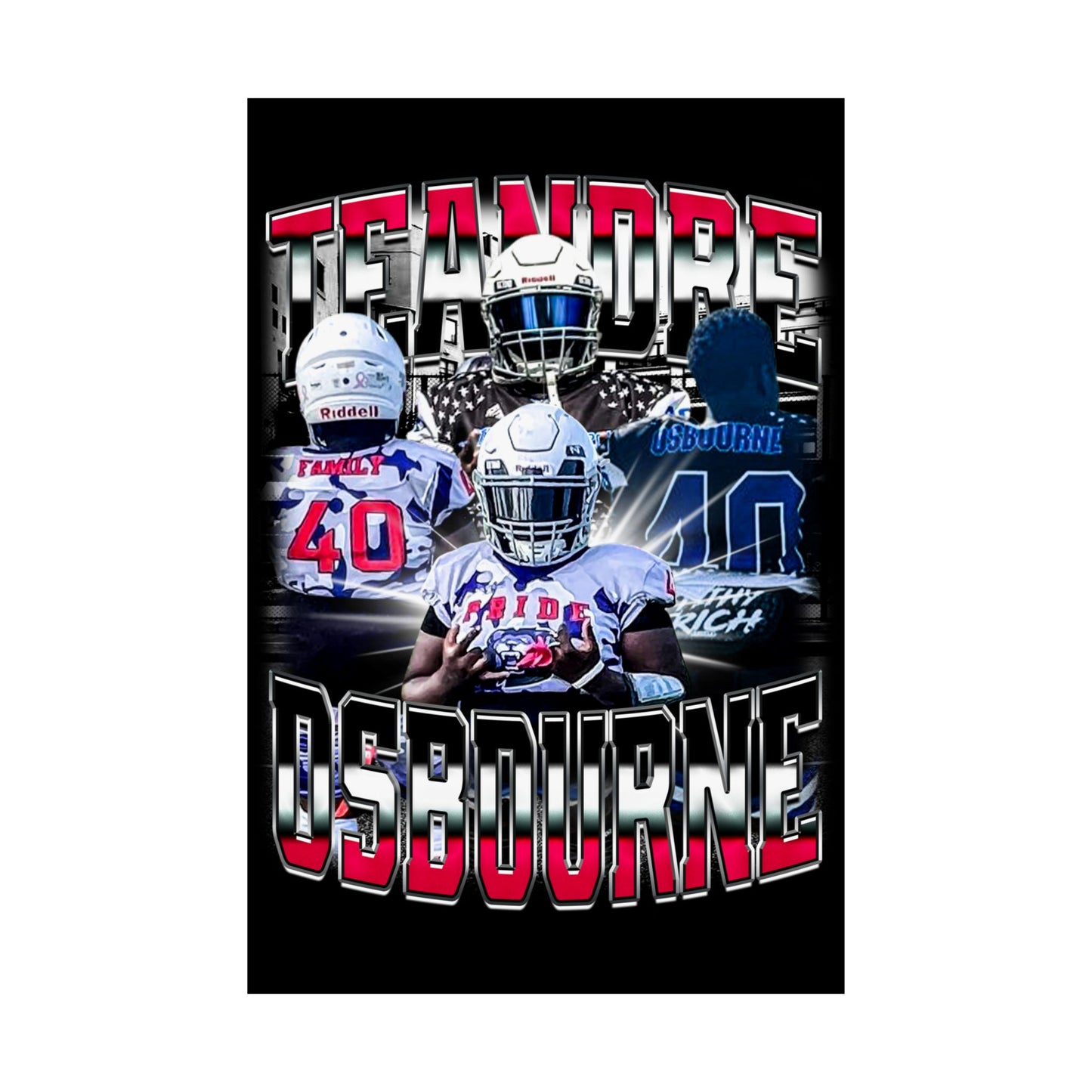 Teandre Osbourne Poster 24" x 36"