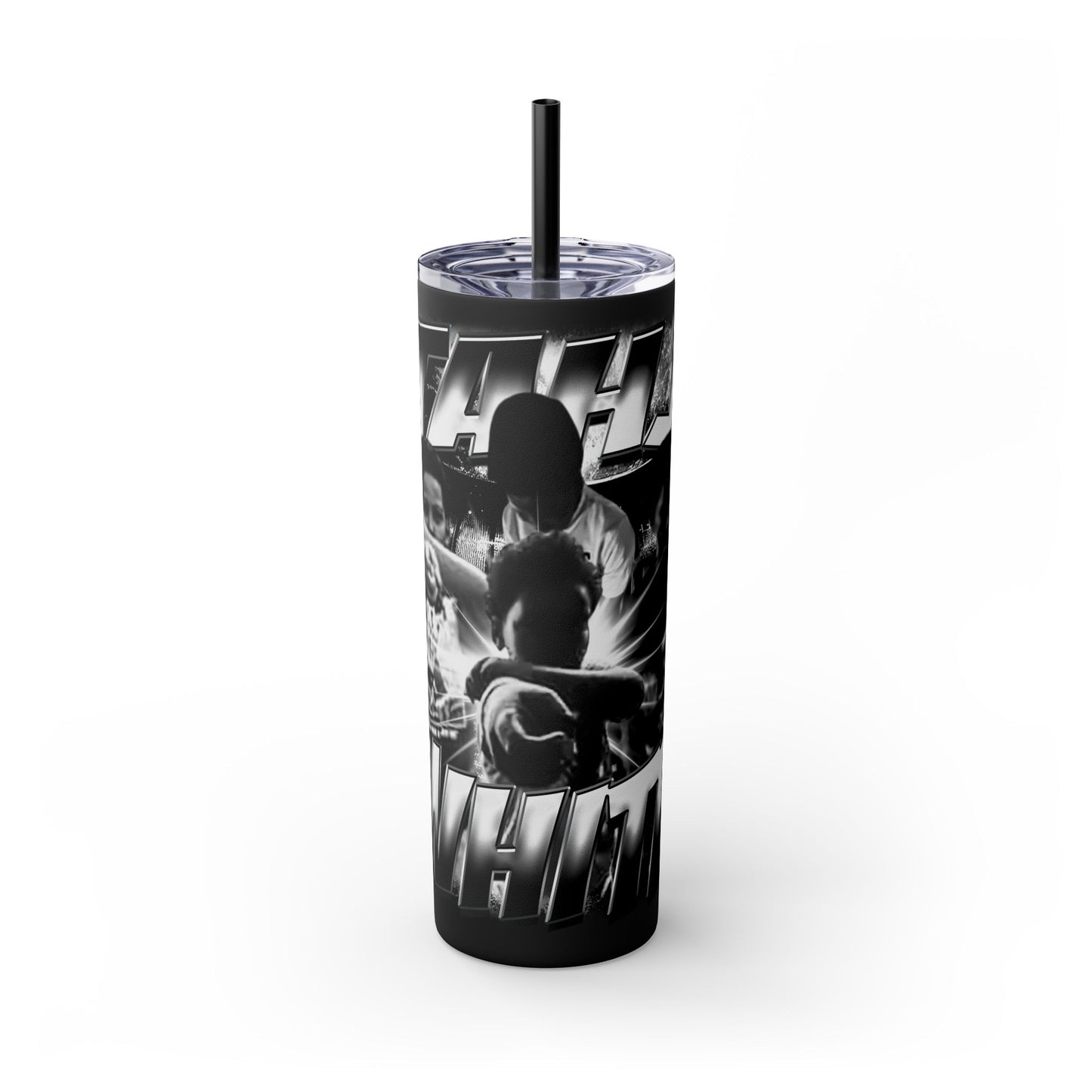 Tahj White Stainless Steal Tumbler