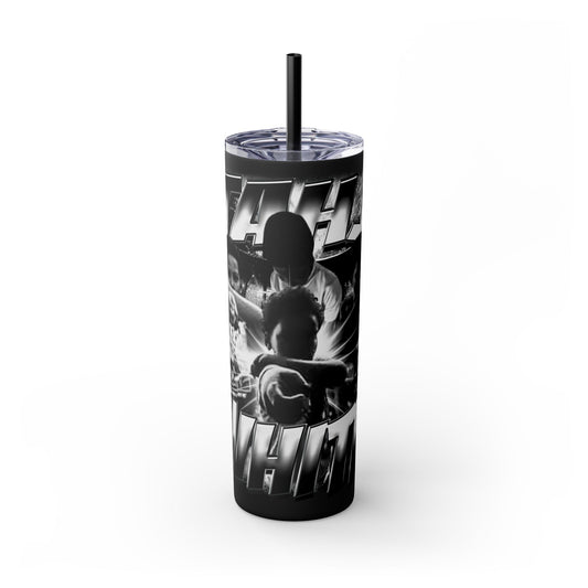 Tahj White Stainless Steal Tumbler