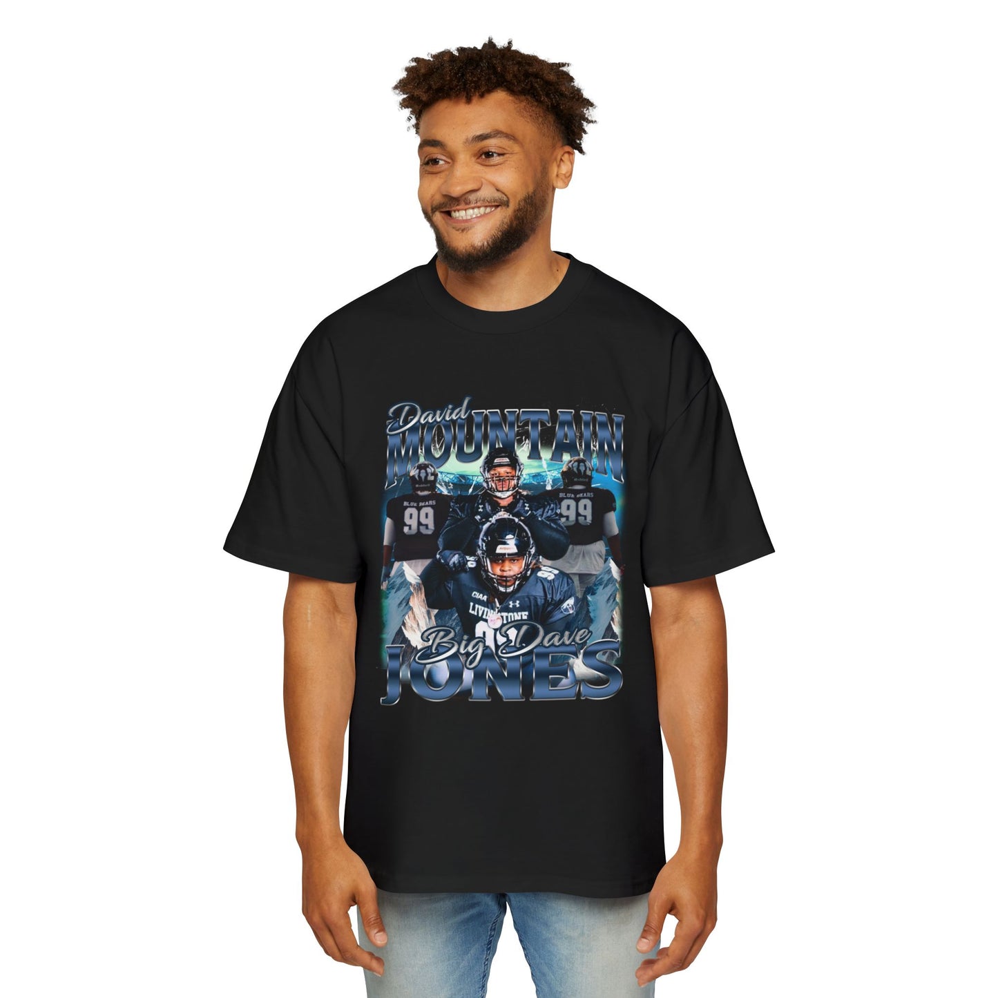 David Mountain Jones Oversized Retro Tee