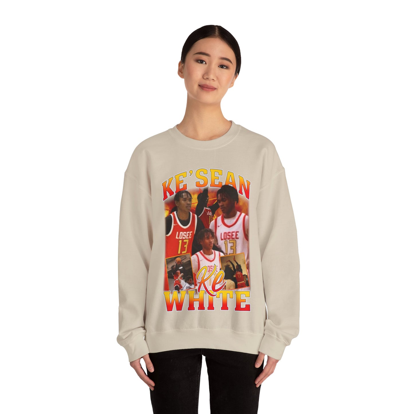 Ke'sean White Crewneck Sweatshirt