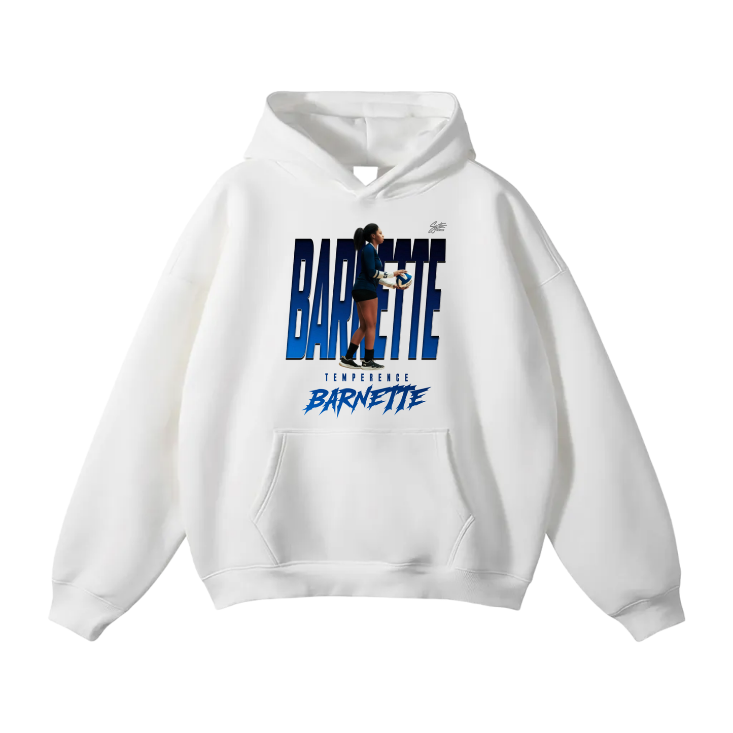 Temperence Barneyye Oversize Fleeced Hoodie