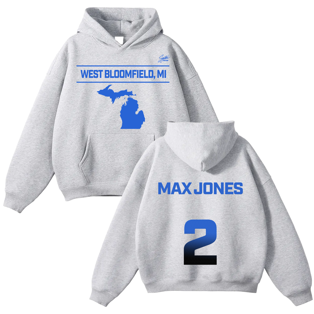Max Jones Oversize Fleeced Hoodie
