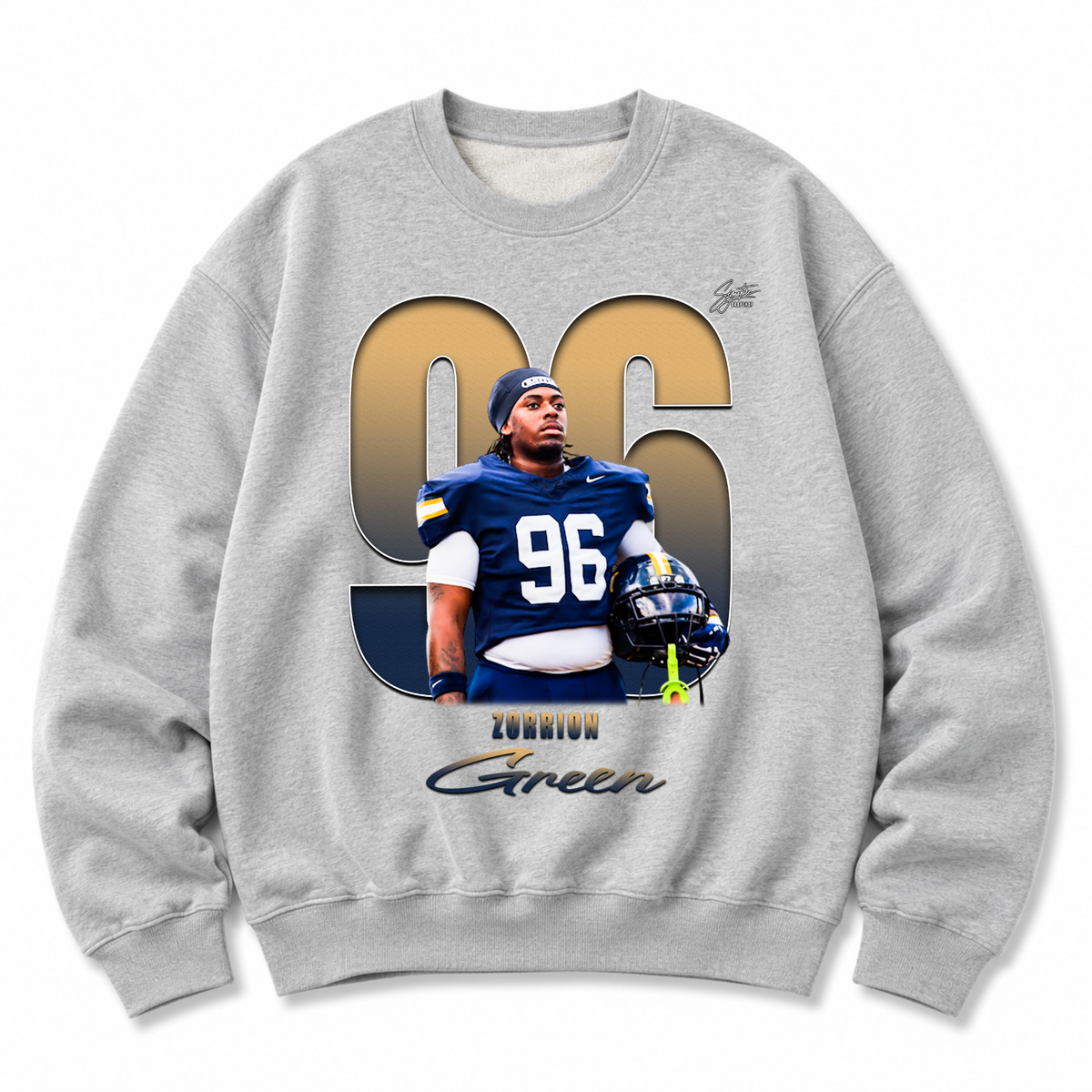 Zorrion Green Heavyweight Crewneck Sweatshirt