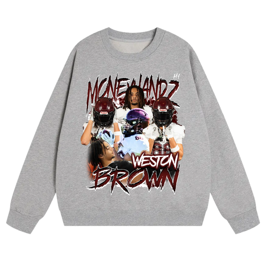 Weston Brown Heavyweight Crewneck Sweatshirt