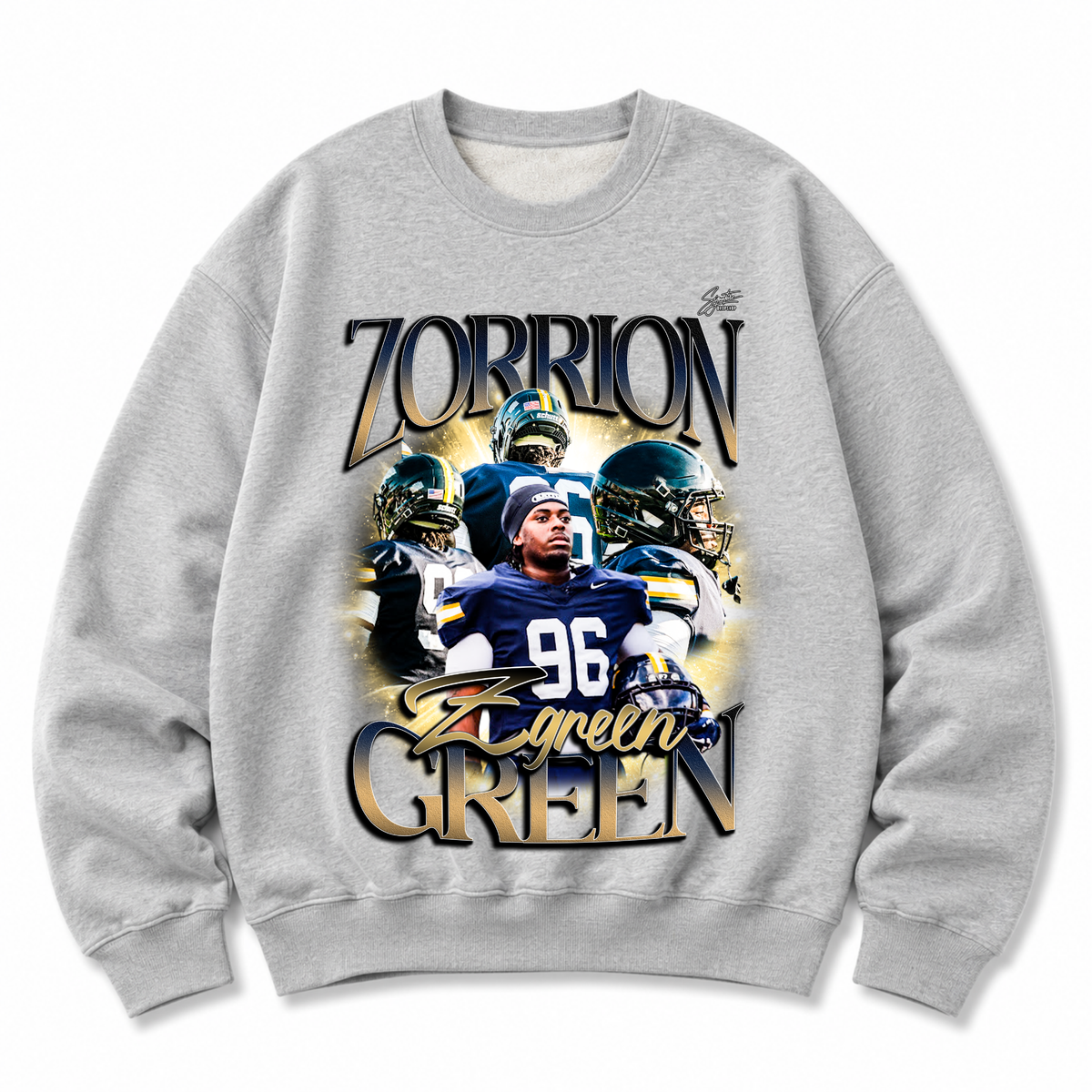 Zorrion Green Heavyweight Crewneck Sweatshirt