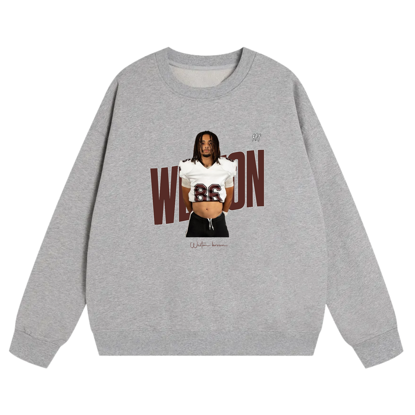 Weston Brown Heavyweight Crewneck Sweatshirt